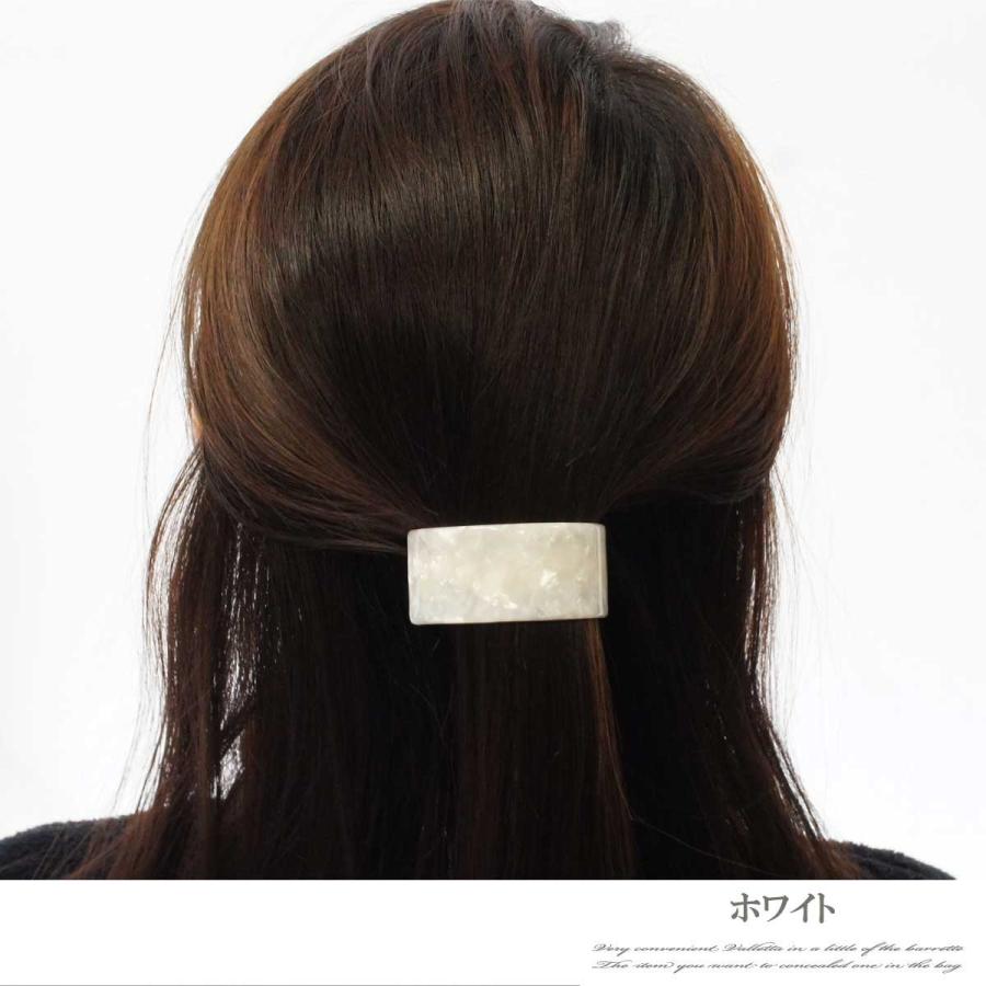 バレッタ ヘアアクセサリー クリップ べっ甲柄ハーフサークルバレッタ