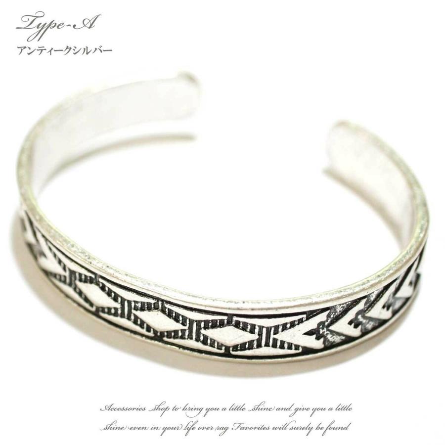 バングル メンズ ブレスレット ネイティブデザインバングル