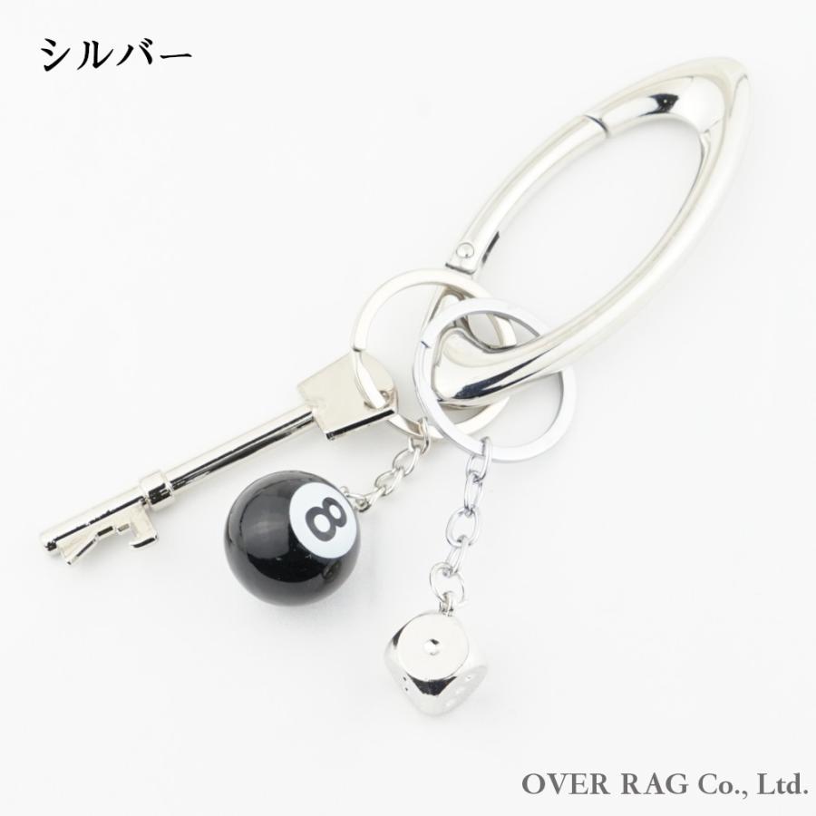 ポスト投函送料無料】】楕円カラビナラッキーダイス&ラッキー8ボール
