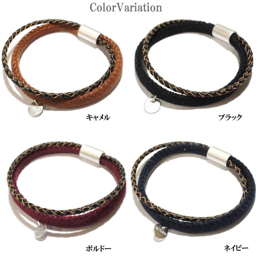 レザー ビーズ 編み込み ブレスレット 楽天市場】【栃木レザー】手編み レザーブレスレット 2重巻き 2