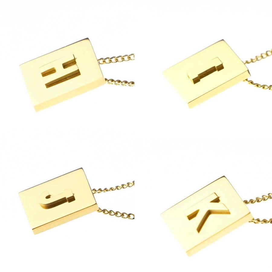 ネックレス レディース アルファベットネックレス プレートイニシャル