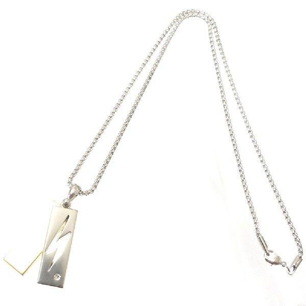 ネックレス メンズ メンズネックレス イナズマプレートネックレス