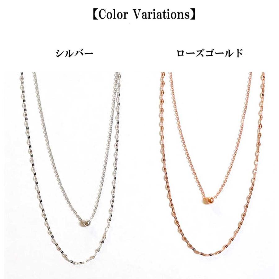 レディース ネックレス チョーカー ダブルチェーンシルバー925 レディース ネックレス チョーカー ダブルチェーンシルバー925