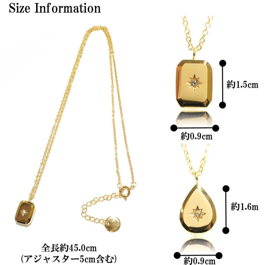 レディースネックレス ドロップスクエアボタントップネックレス レディースネックレス ドロップスクエアボタントップネックレス