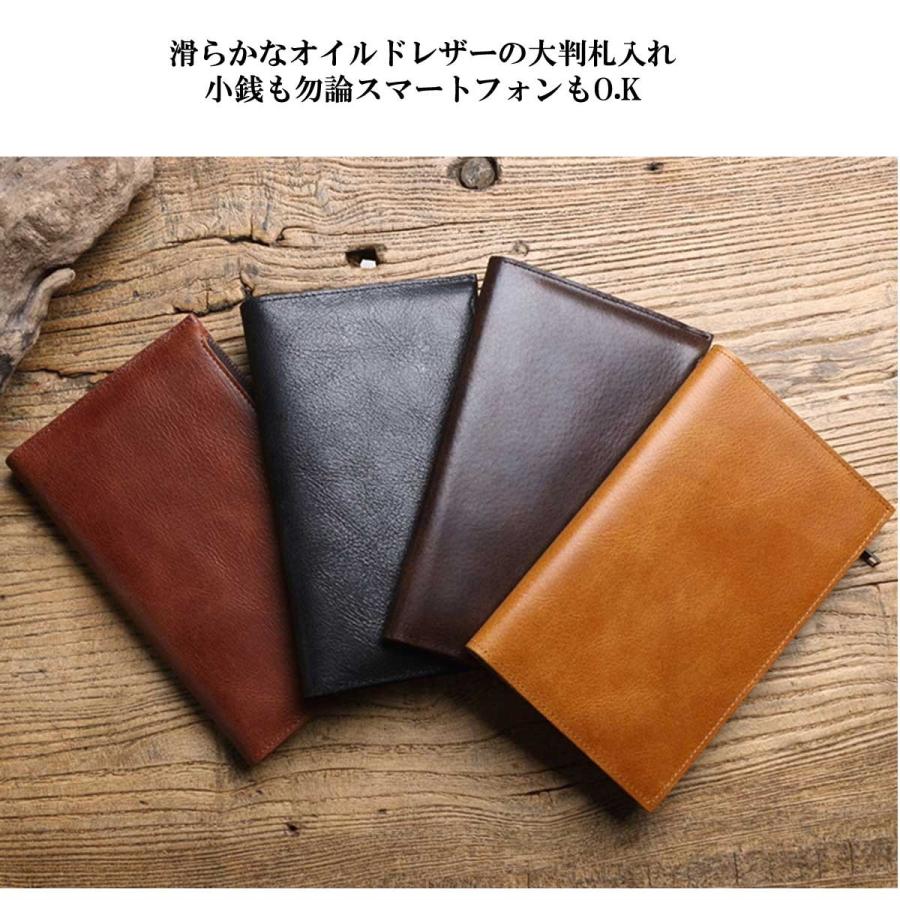 メンズウォレット メンズ財布 長財布 ラージフォマットレザーウォレット ロング財布 本革レザー オイルドレザー ロングウォレット レザー ブライドルレザー |  | 05