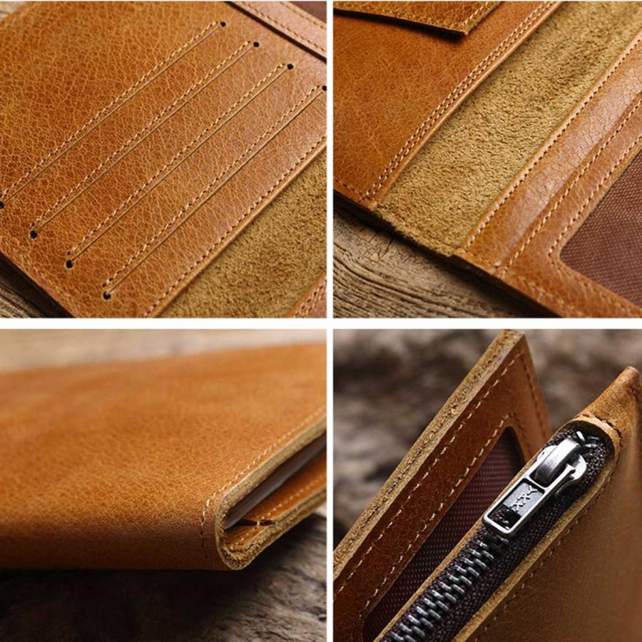メンズウォレット メンズ財布 長財布 ラージフォマットレザーウォレット ロング財布 本革レザー オイルドレザー ロングウォレット レザー ブライドルレザー |  | 08