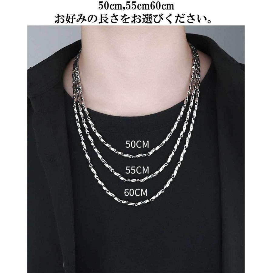 ☆美品☆ サージカル ステンレス ツイスト ネックレス No.540