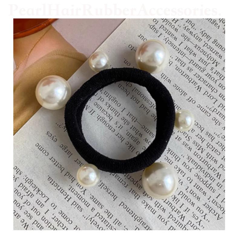 ヘアゴム パールヘアゴム 3個セット　パール　ヘアゴム　まとめ髪　上品　アクセサリー　ヘアクリップ　ヘアアクセサリー　ヘアアクセ　クリップ　大人可愛い |  | 01