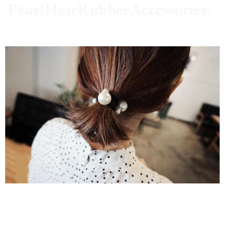 ヘアゴム パールヘアゴム 3個セット　パール　ヘアゴム　まとめ髪　上品　アクセサリー　ヘアクリップ　ヘアアクセサリー　ヘアアクセ　クリップ　大人可愛い |  | 04