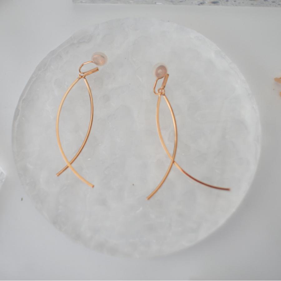 イヤリング ピアス デザイン 14Kゴールドフィルドメタルタッセルペインレスイヤリング/ピアス ゴールドフィルド レディースイヤリング 大人イヤリング |  | 04