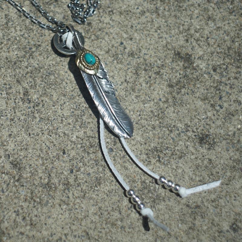 メンズ ネックレス ペンダント フェザー好きにはおすすめです