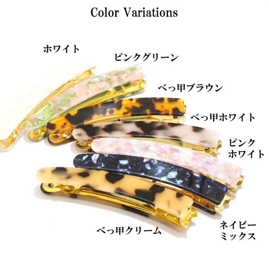 バレッタ ヘアアクセサリー クリップ バナナクリップ シンプルバナナ