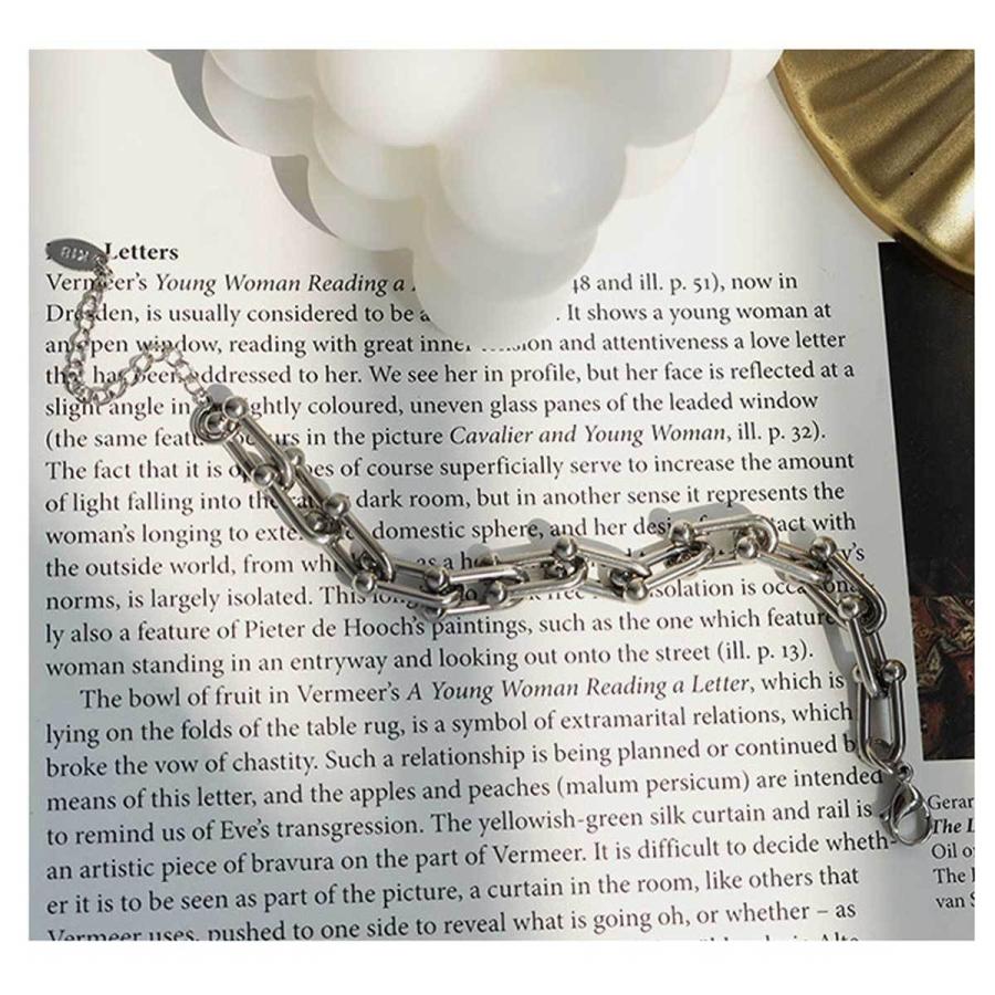 ブレスレット レディース Uチェーンブレスレット リンクチェーン 大人可愛い ステンレス 芸能人愛用 K18 ティファニータイプ プレゼント ギフト ポーチ付き |  | 06