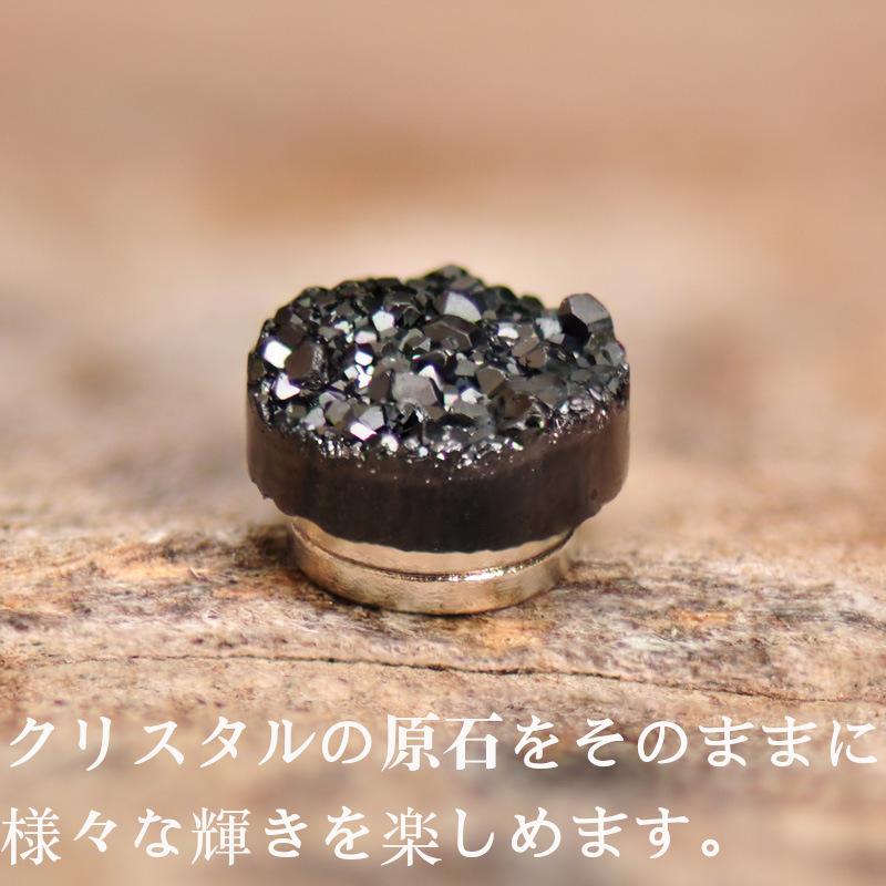 ピアス ノンホールピアス クリスタルロウストーンノンホールピアス