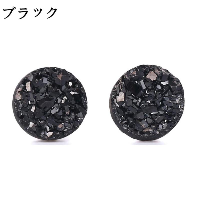 ピアス ノンホールピアス クリスタルロウストーンノンホールピアス