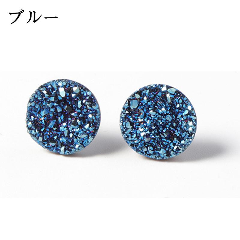 ピアス ノンホールピアス クリスタルロウストーンノンホールピアス