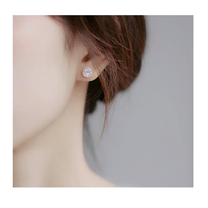 ピアス ノンホールピアス クリスタルロウストーンノンホールピアス