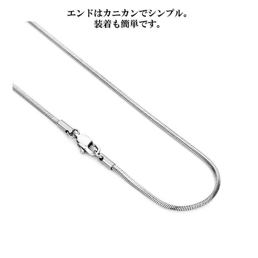 ネックレス メンズ レディース ブランド フラットスネークチェーン