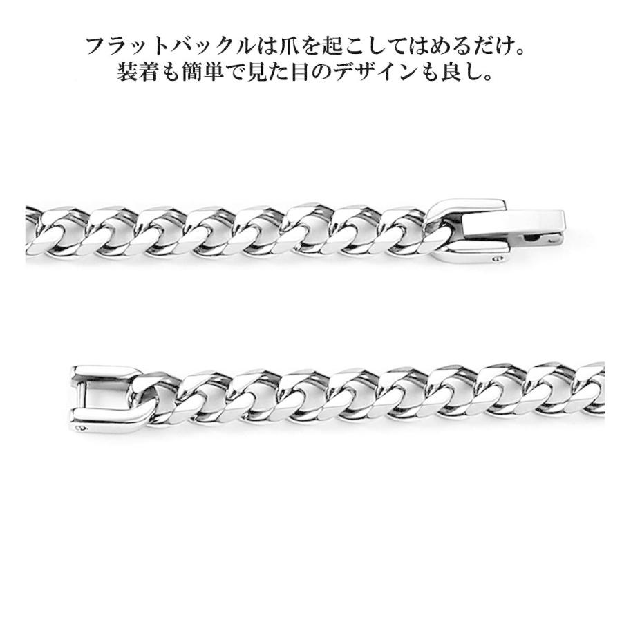 喜平 ネックレス メンズ レディース ブランド フラットバックル喜平チェーン 金属アレルギー 対応 シンプル シルバー サージカルステンレス 喜平ネックレス |  | 06