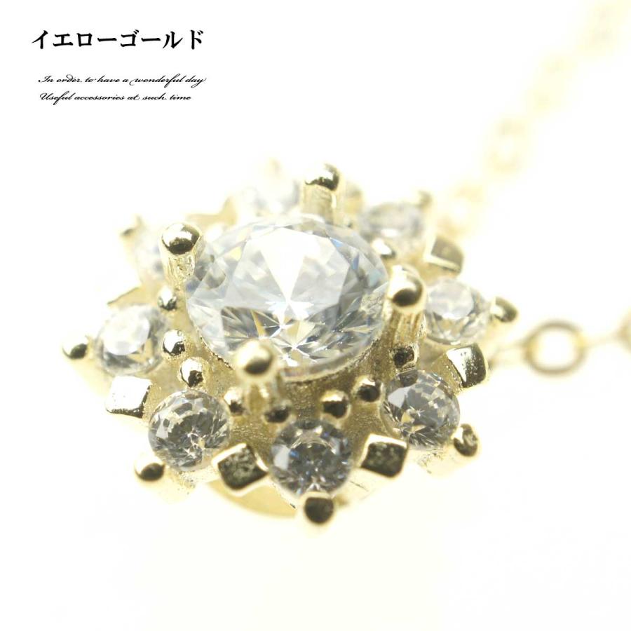 レディースネックレス エレガントフラワーシルバー925ネックレス