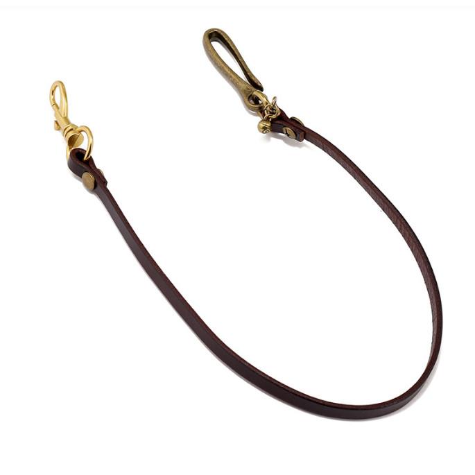 ウォレットチェーン 牛革レザーシンプルウォッレットチェーン 本革