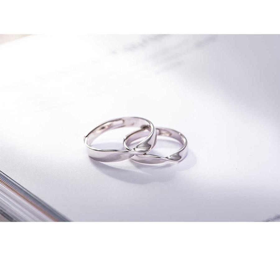 ペアリング ツイストシルバー925ペアリング シンプル シルバー925 細身