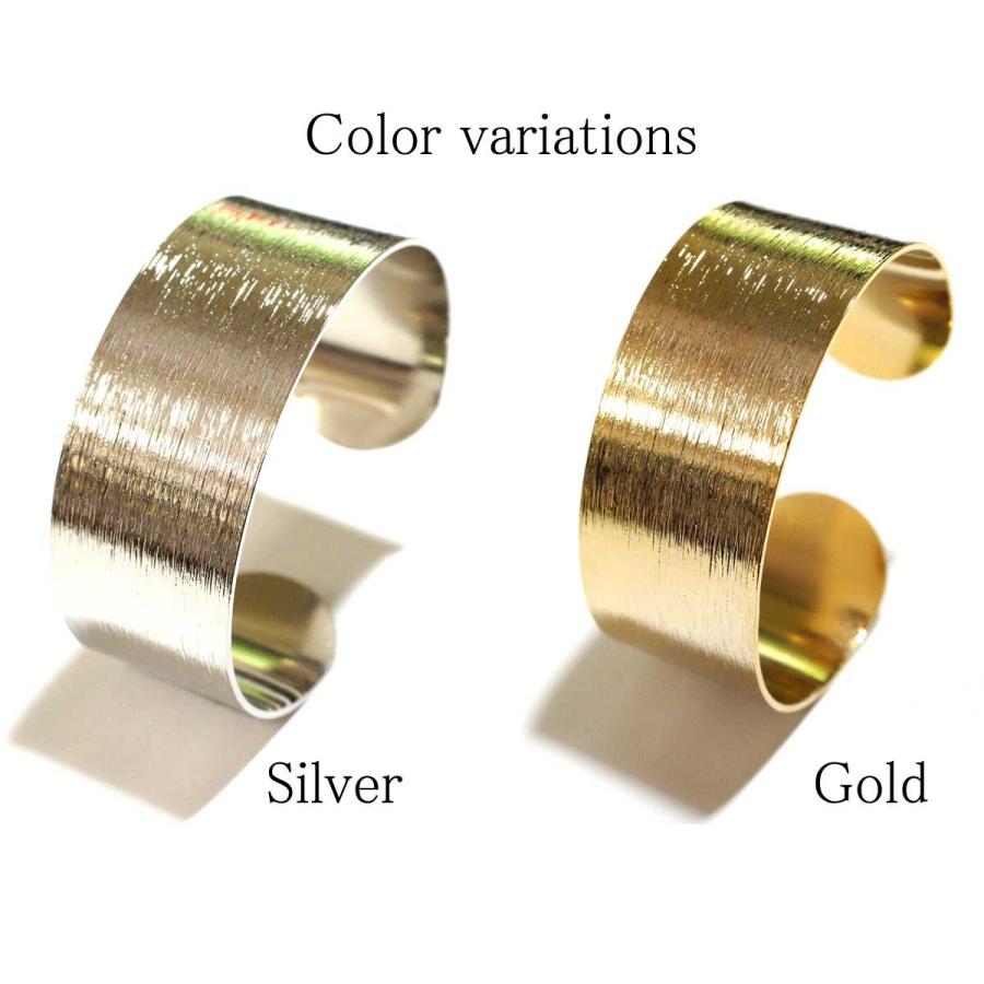 シルバー ゴールド バングル　最終値下げ‼️ overrag_partsoverrag25mmbangle
