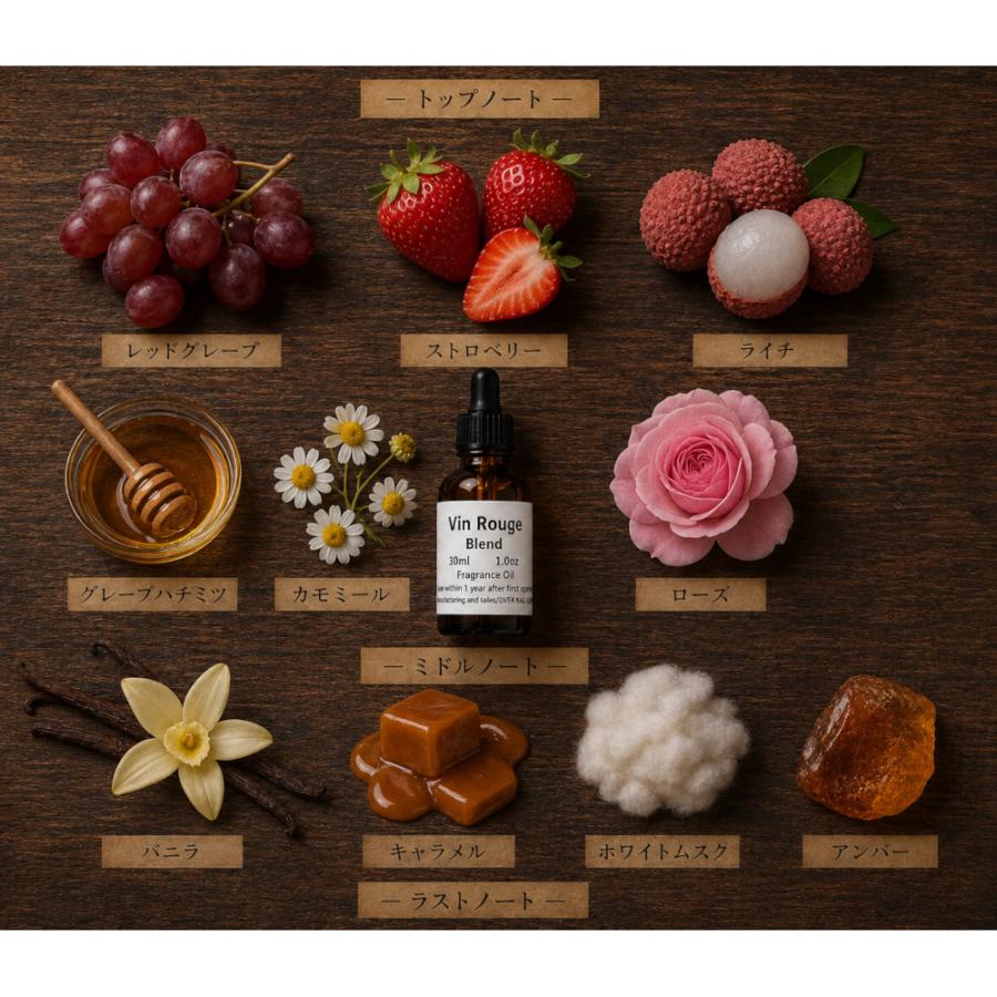 Vin Rouge ヴァンルージュ 赤ワイン アロマオイル フレグランスオイル 10ml ルームフレグランス フレグランスオイル ディフューザー用  香料 芳香剤 ルーム |  | 06
