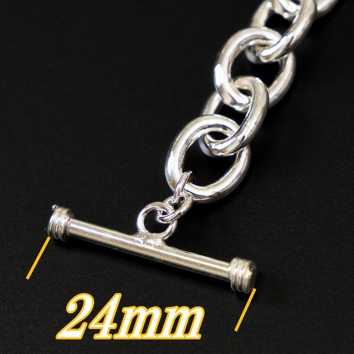 シルバー925 チェーンブレスレット Tバー留め具 シルバー925 チェーン ブレスレット T字留め具 おしゃれ silver