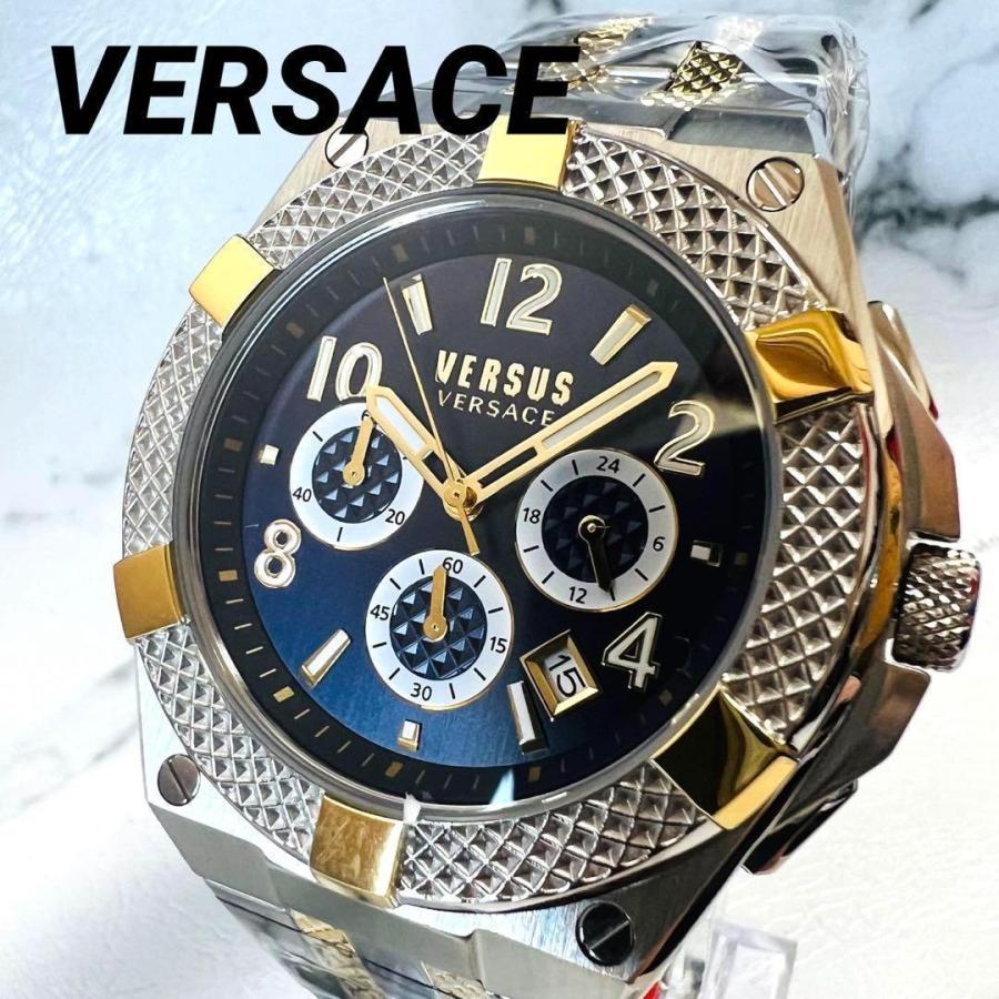 新品未使用 ヴェルサーチ VERSACE クオーツ メンズ腕時計 シルバー  