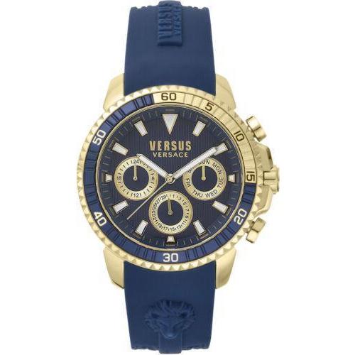 VERSACE 激レア 新品 ヴェルサーチ クオーツ メンズ腕時計ゴールド 