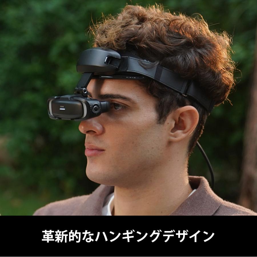 GOOVIS ART 4K VRヘッドセット ブラック 軽量 近視対応 100
