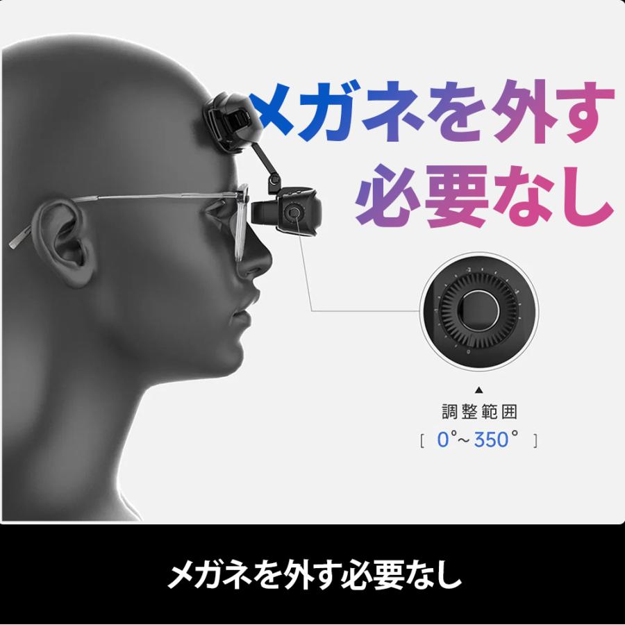 GOOVIS ART 4K VRヘッドセット ブラック 軽量 近視対応 100インチ相当