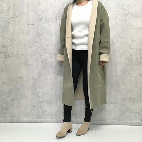 ツートーンカラーレスロングコート ダークグレー コート ロングコート アウターレディース コート アウターコート コート レディース 冬服 宅配便 Aw 001 1274 Dgr Ovovo オーヴォ 通販 Yahoo ショッピング
