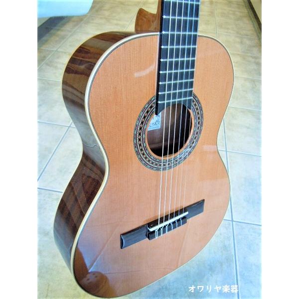 クラシックギター(小型ショートスケール）シダー単板エボニー指