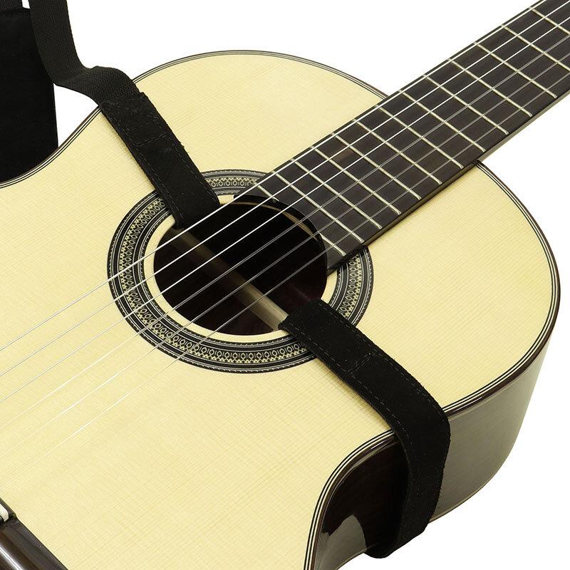 Luthier ギターストラップ 黒 クラシックギター フラメンコギター