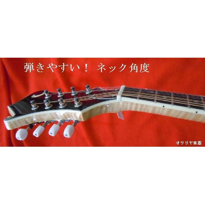 フラットマンドリン・ハードケースセット 総単板虎杢 ナチュラル f90df