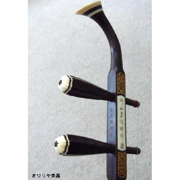 二胡 扁八角紫檀 二胡製作師 萬其興名品二胡【二胡・ケース・弓・松脂 