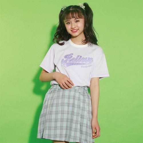 50%OFF セール Candychuu キャンディチュウ 120-160cm サテンロゴTシャツ ラベンダー メール便OK 22春夏 半袖Tシャツ 子供服  SALE｜owl-owl｜05