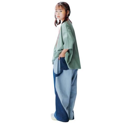 新品　nunuforme 125 デニム パンツ フロントジップ 40%OFFセール nunuforme（ヌヌフォルム） 子ども服 バイカラー
