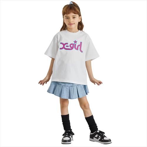 X-girl Stages（エックスガールステージス） ミルズロゴ半袖Tシャツ