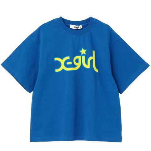 X-girl Stages（エックスガールステージス） ミルズロゴ半袖Tシャツ