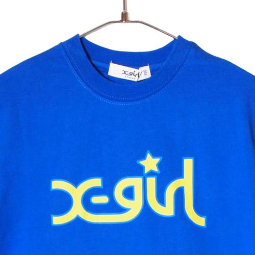 X-girl Stages（エックスガールステージス） ミルズロゴ半袖Tシャツ