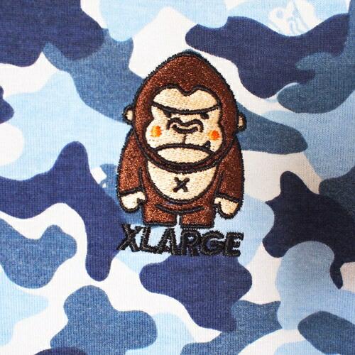 XLARGE KIDS（エクストララージキッズ） ファニーゴリラカモ総柄 半袖T 新品エクストララージキッズファニー総柄