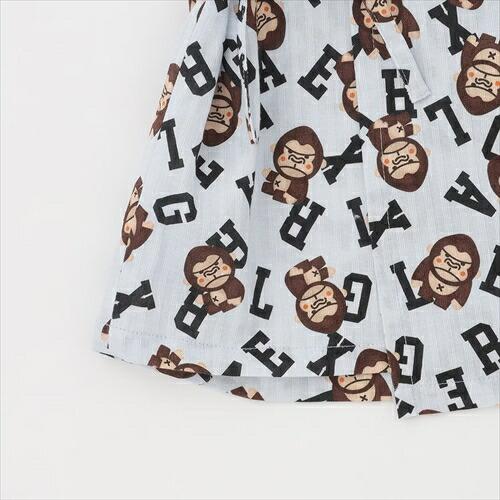 XLARGE KIDS（エクストララージ キッズ） ファニーゴリラ総柄甚平 シロ 