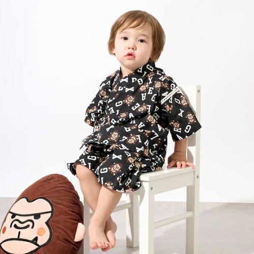 ラボット柄甚平・パンツ XLARGE KIDS（エクストララージ キッズ） 30%OFFセール ファニーゴリラ
