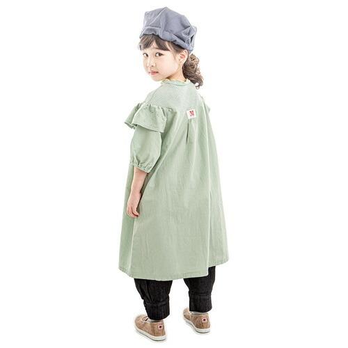 50%OFF セール MOL モル 90-150cm bistro one piece ビストロワンピース モスグリーン メール便OK 半袖ワンピ 子供服  SALE｜owl-owl｜02