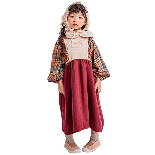 40%OFFセール SALE モル 子供服 長袖ワンピ 90-150cm MOL harvest one-piece ハーベストワンピース オールドオレンジ 23秋冬  キッズ ジュニア 子ども服｜owl-owl｜08