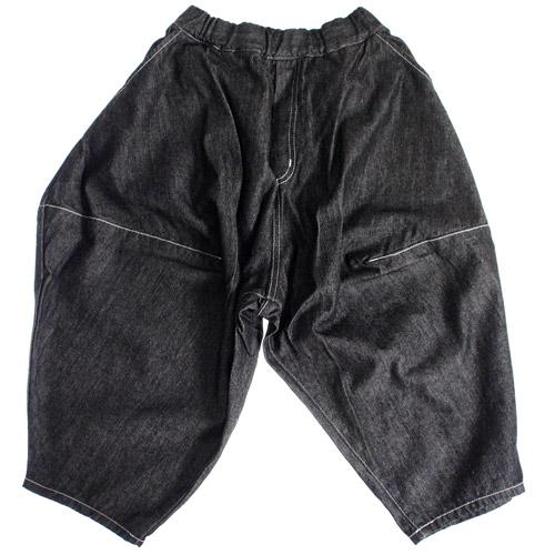 nunuforme ポインテッドパンツ　ブラックデニム135cm ヌヌフォルム 子供服 パンツ 95-145cm nunuforme ブラックデニム