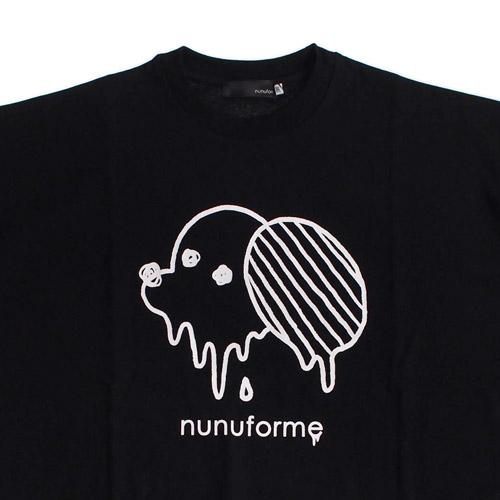 ヌヌフォルム 子ども服 半袖Tシャツ 95cm-145cm nunuforme とろけるinuinuT ブラック メール便OK 2024春夏 95cm/105cm/115cm/125cm/135cm/145cm キッズ 子供服｜owl-owl｜03